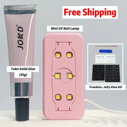 Nails Solid Glue and UV Lamp_ Combination Set 1_