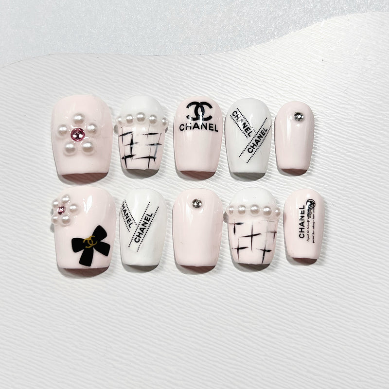 Handmade Press on Nails Design YH16539