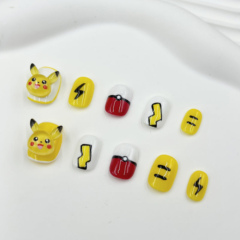 Handmade Press on Nails Cat YH241549